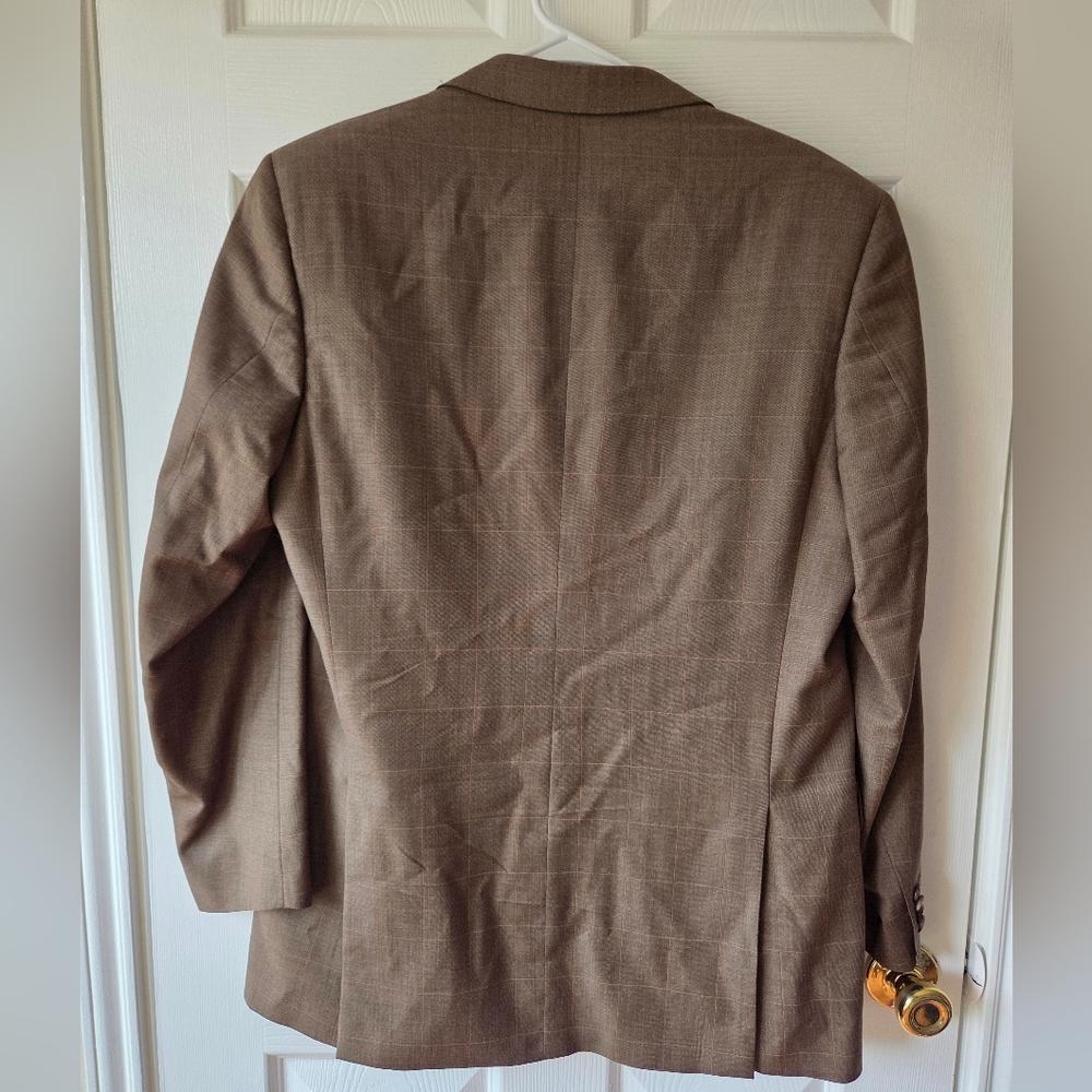 CORNELIANI Jacket Men' Super 120 Extrafine Merino Wool EU 50 US 40 Brown - Picture 3 of 13
